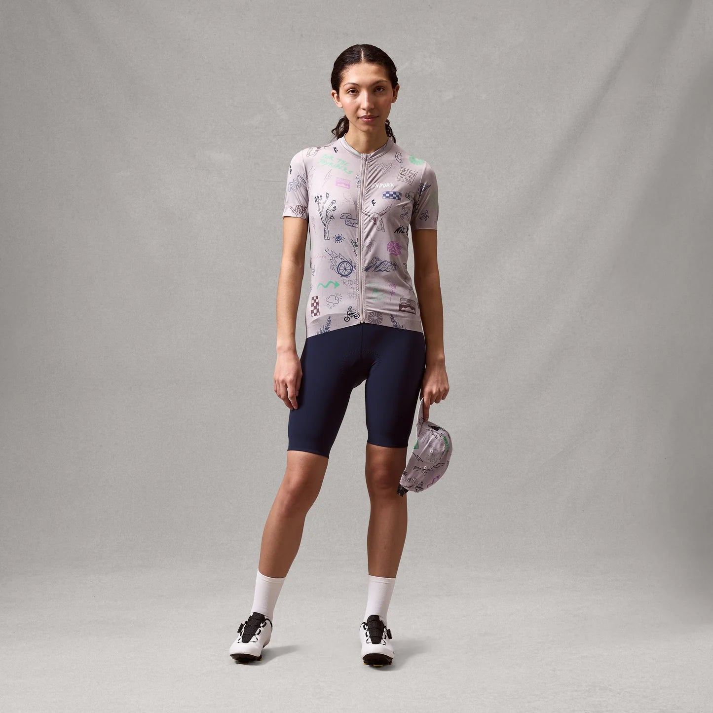 Women's ENDURA PRO SL PRINT GTI Short Sleeve Titanium Jersey