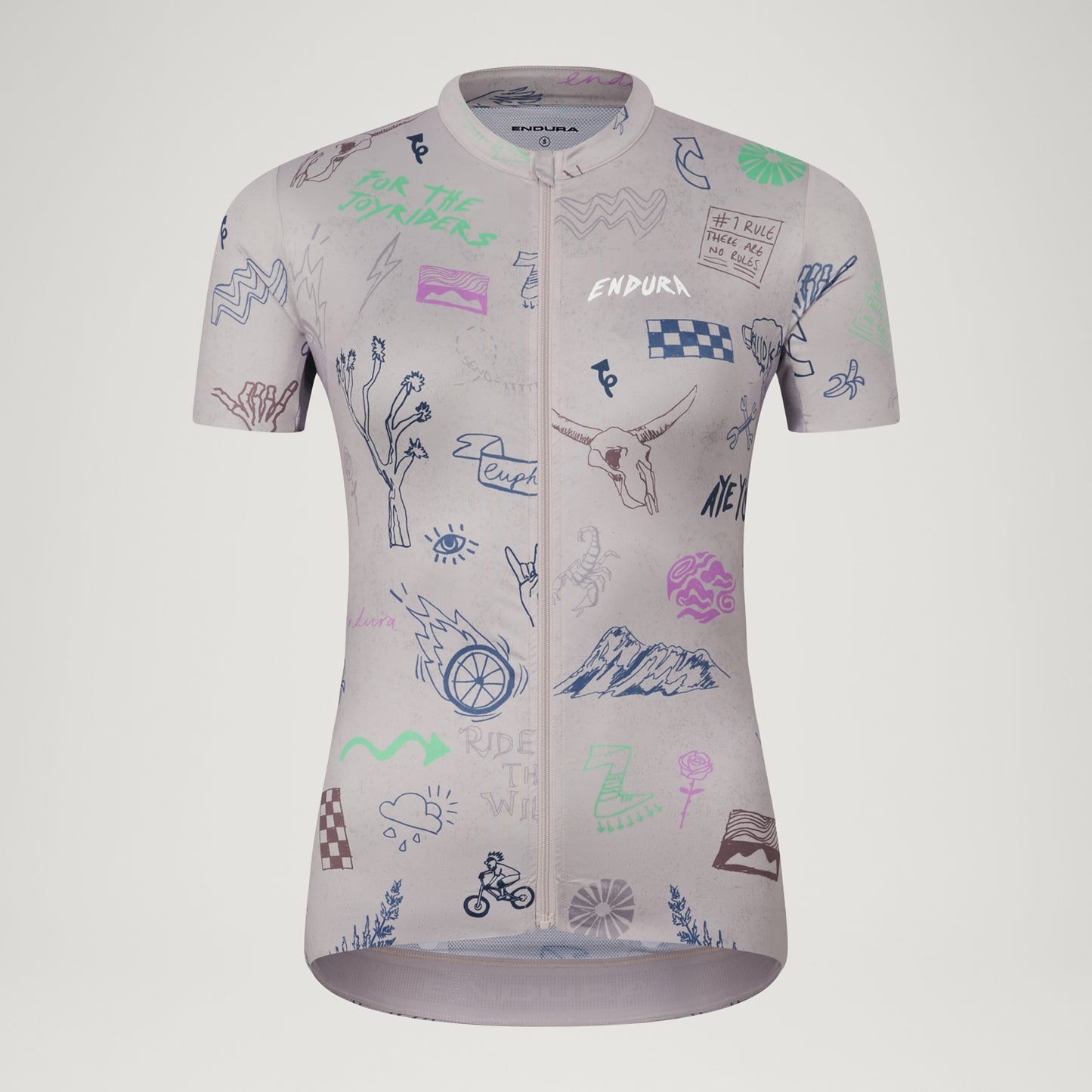 Women's ENDURA PRO SL PRINT GTI Short Sleeve Titanium Jersey