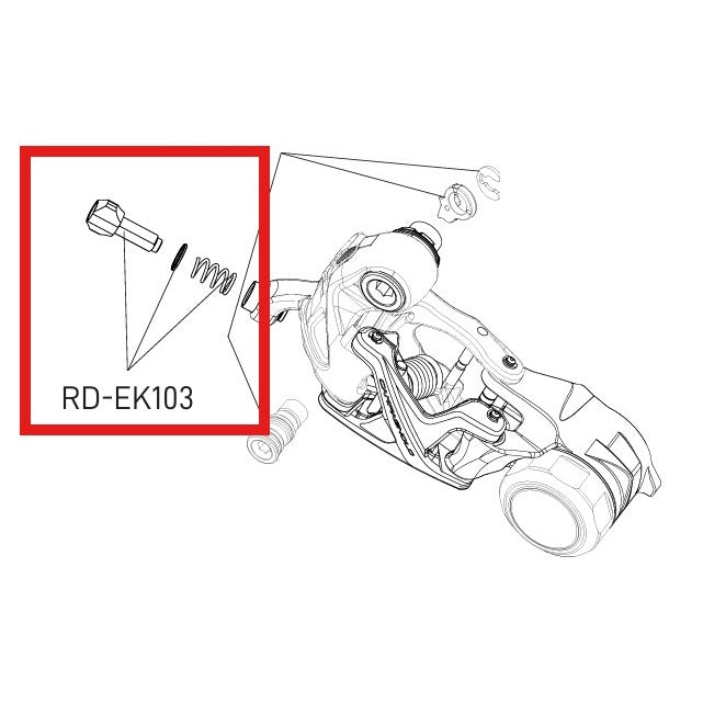 ZESTAW SPRĘŻYN I ŚRUB DO USTAWIANIA TYLNEGO WAHACZA CAMPAGNOLO EKAR