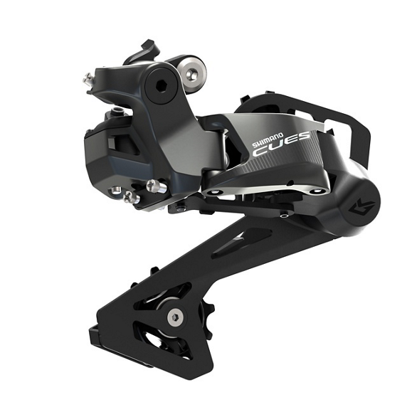 SHIMANO CUES Di2 U6050-GS 10-biegowa przerzutka tylna ze średnim koszykiem