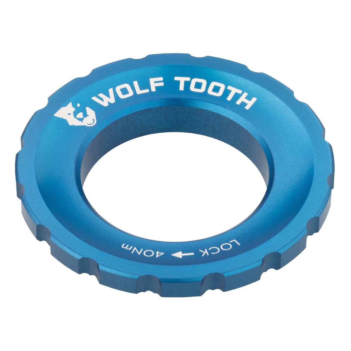 WOLF TOOTH External Centerlock Nut, Blue