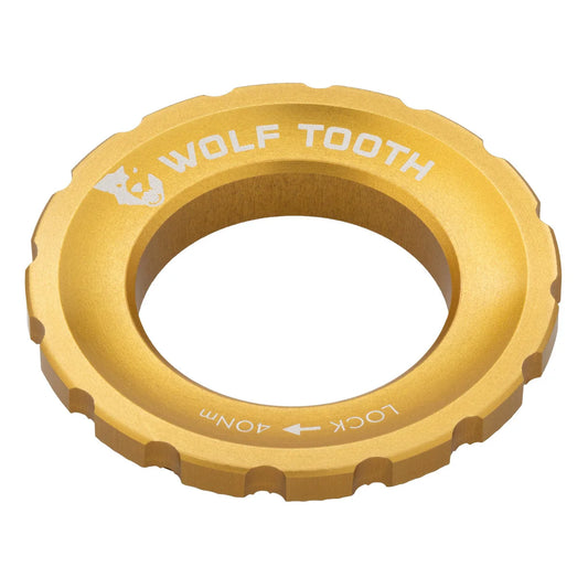 Zewnętrzna nakrętka Centerlock WOLF TOOTH, złota
