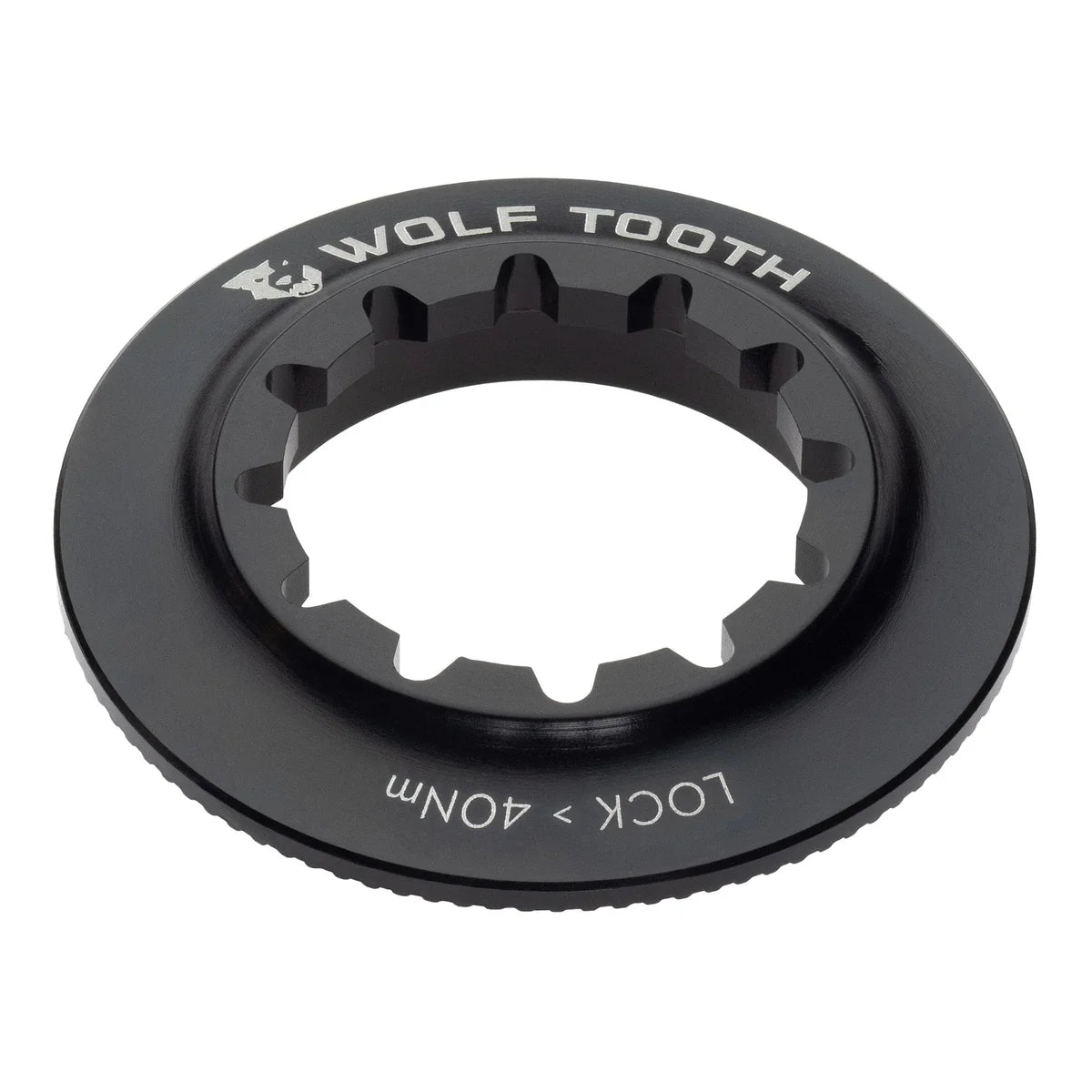 WOLF TOOTH Black Internal Centerlock Nut