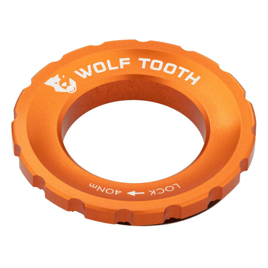 Zewnętrzna nakrętka Centerlock WOLF TOOTH, pomarańczowa