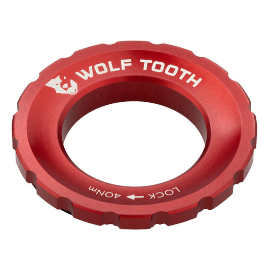 Zewnętrzna nakrętka Centerlock WOLF TOOTH, czerwona