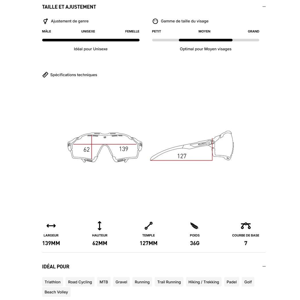 Glasses RUDY PROJECT CUTLINE Crystal Ash Lenses RP Optics Multilaser Sunset