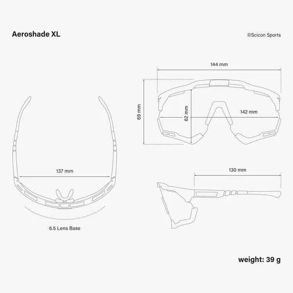 Okulary SCICON AEROSHADE XL Black Iridium Silver