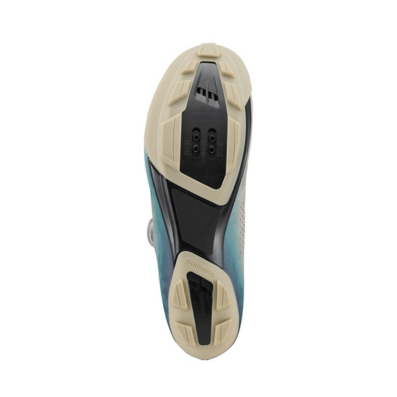 SHIMANO RX600 Beige/Blue Gravel Shoes