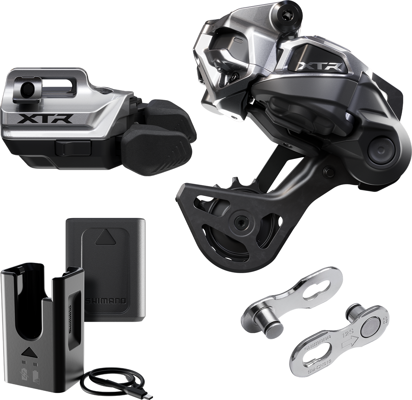 SHIMANO XTR Di2 Wireless M9250-GS Upgrade Kit Medium Cage Lever Mount