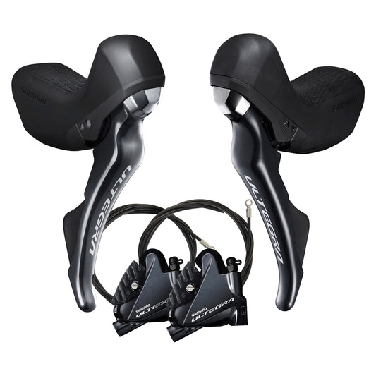 Para dźwigni i zacisków SHIMANO ULTEGRA R8020 2x11 z płaskim mocowaniem bez tarcz