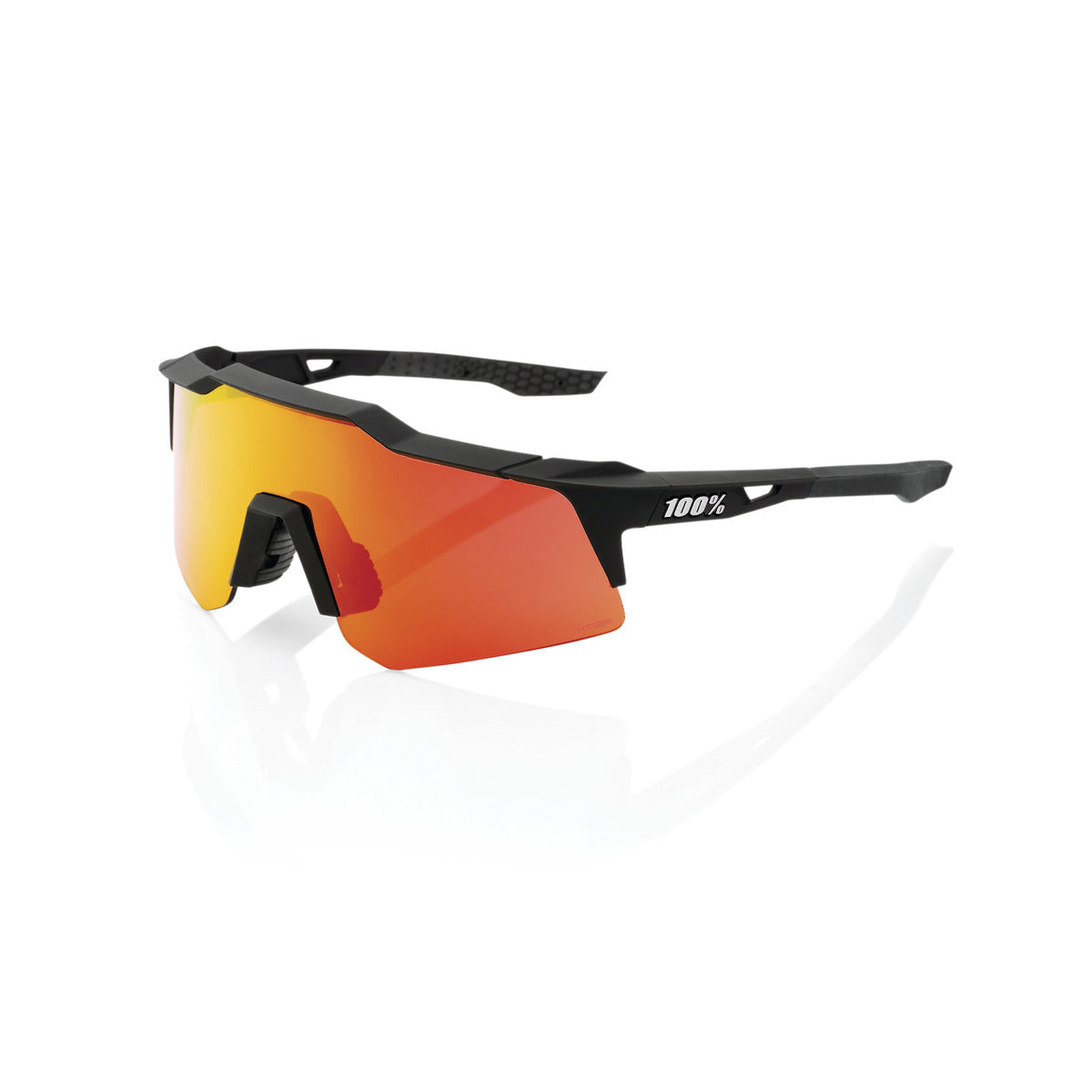 Gogle 100% SPEEDCRAFT XS Soft Tact Black Hiper Multilayer Mirror Red