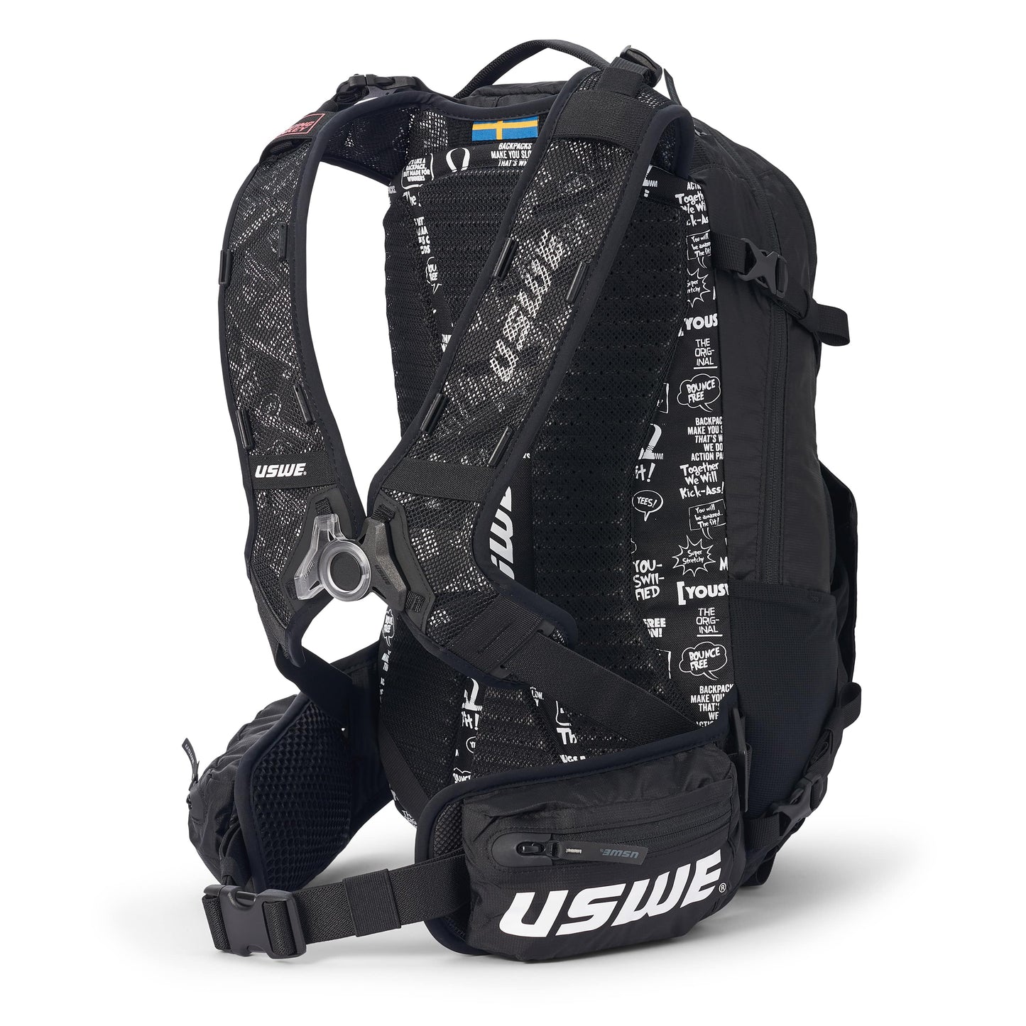 USWE SHRED 16 L Backpack, Black