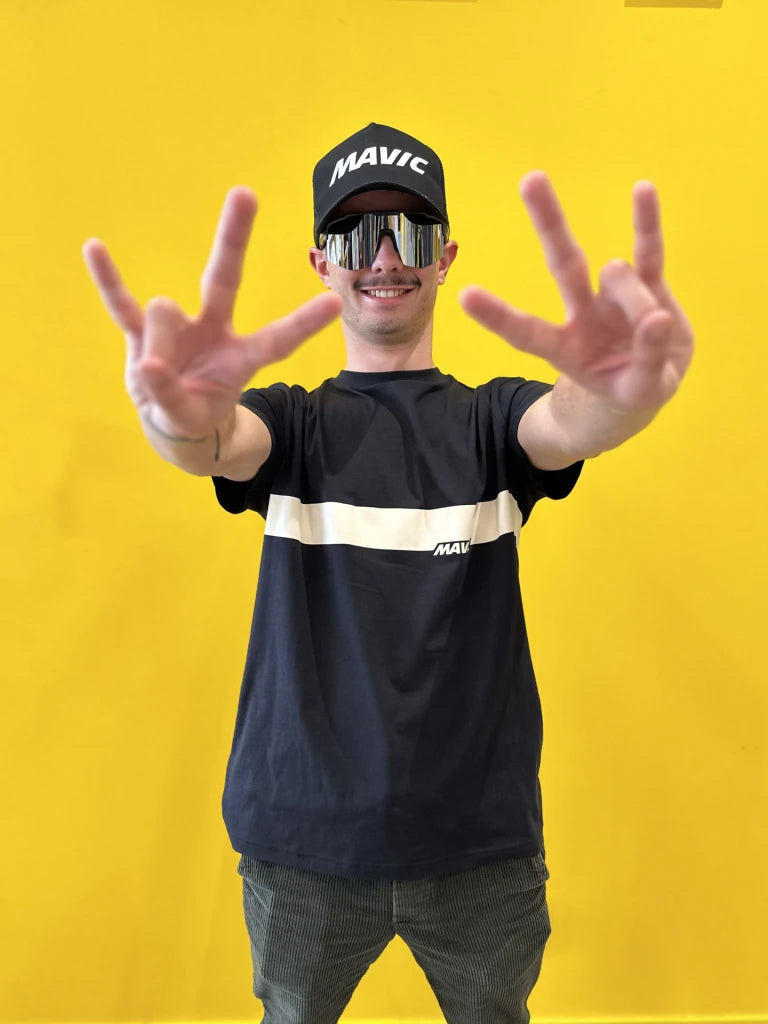 MAVIC CORPORATE STRIPE T-Shirt Czarny