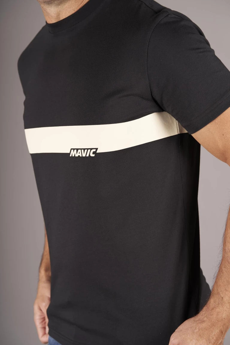 MAVIC CORPORATE STRIPE T-Shirt Czarny