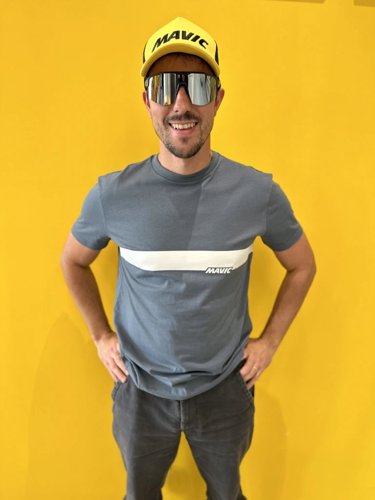 MAVIC CORPORATE STRIPE T-Shirt Niebieski
