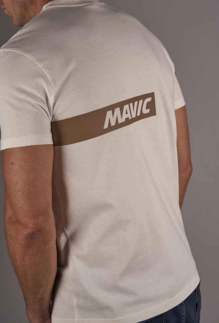 MAVIC CORPORATE STRIPE T-Shirt biały