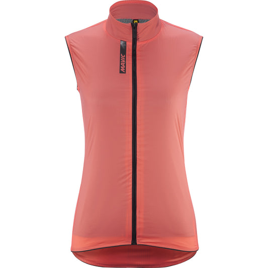 MAVIC KSYRIUM Women's Sleeveless Jacket Coral