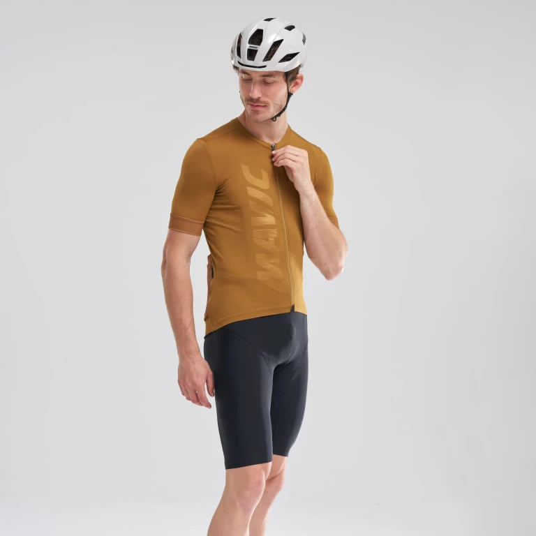 MAVIC AKSIUM Jersey z krótkim rękawem brązowy