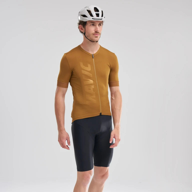 MAVIC AKSIUM Jersey z krótkim rękawem brązowy