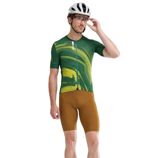 MAVIC AKSIUM GRAPHIC Short Sleeve Jersey Green/Yellow