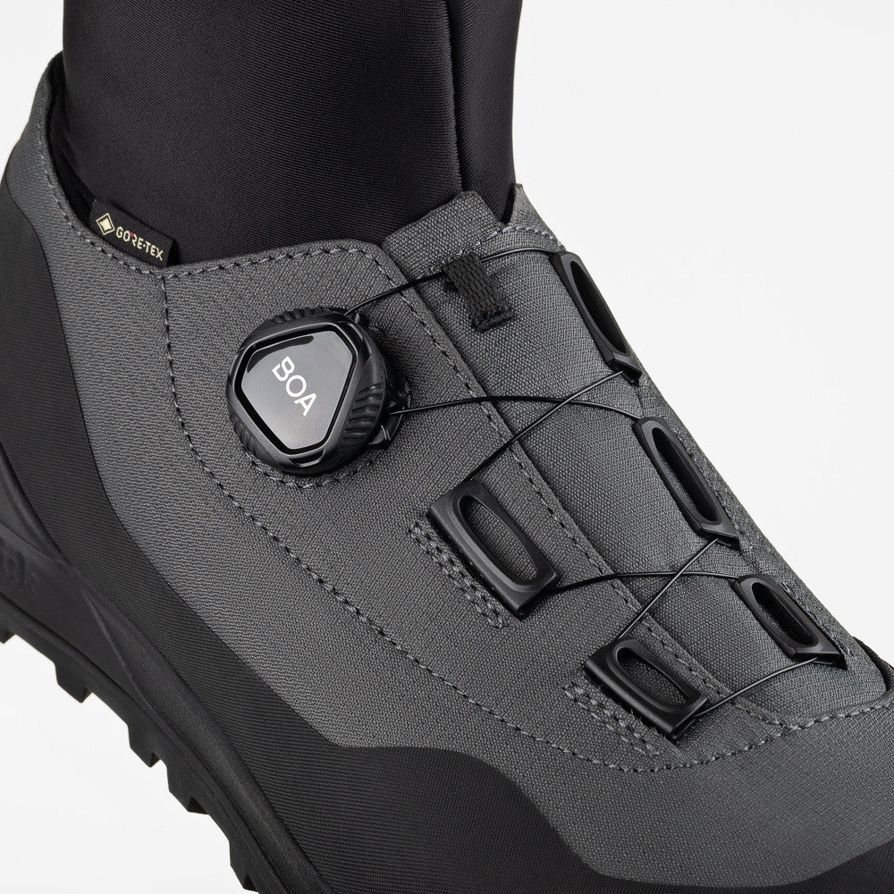 FIZIK HIVER TERRA NANUQ GTX FLAT Mountain Bike Shoes, Black/Gray
