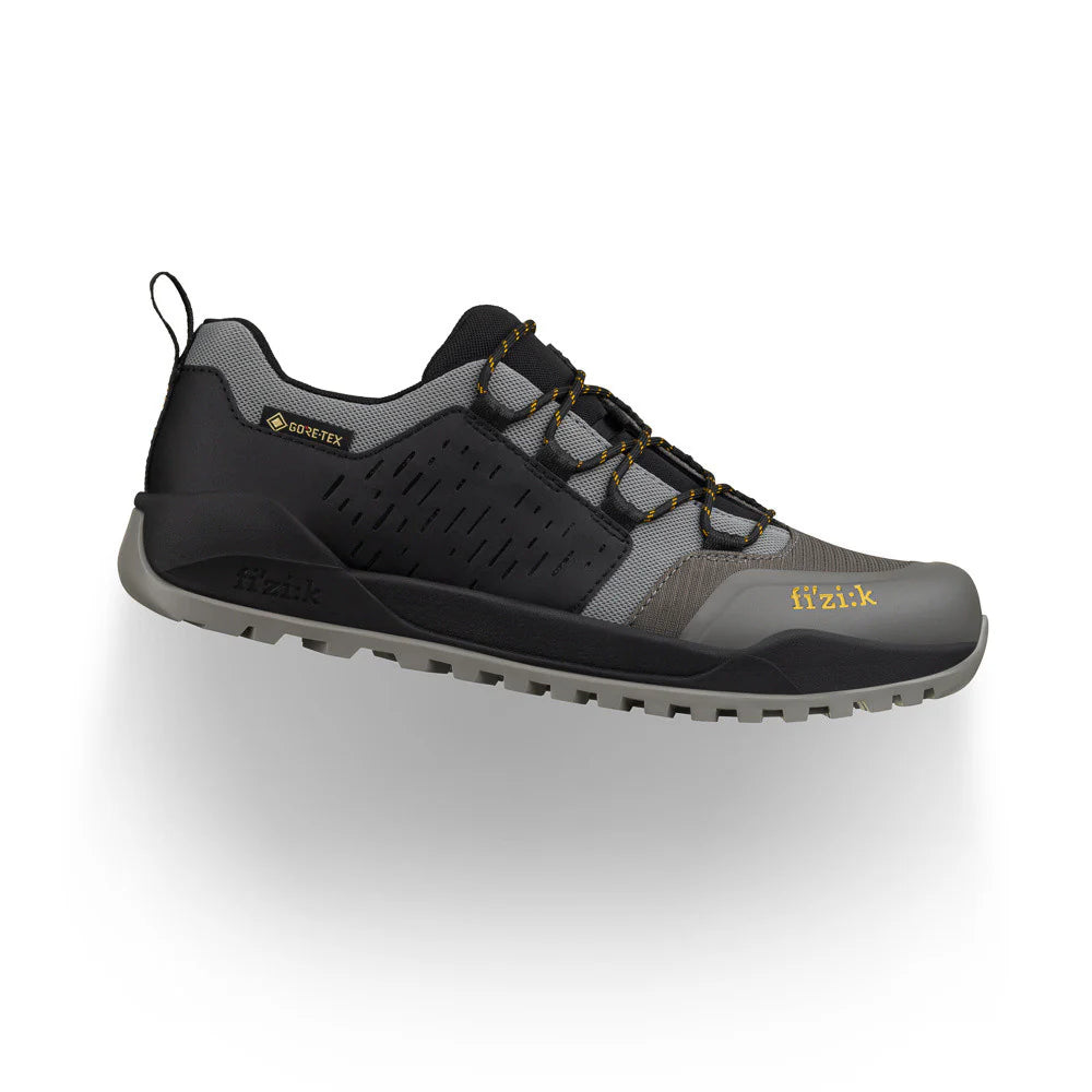 FIZIK TERRA ERGOLACE GTX FLAT Mountain Bike Shoes, Gray/Black