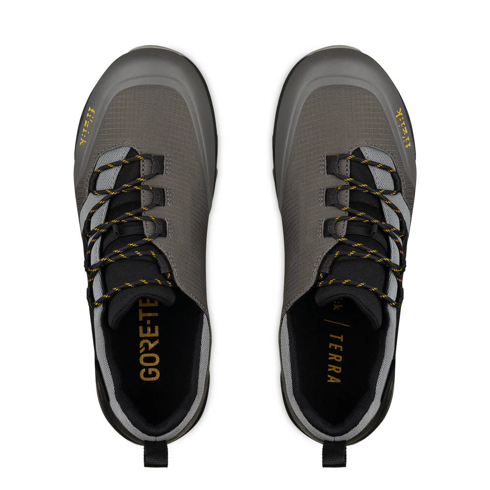 FIZIK TERRA ERGOLACE GTX FLAT Mountain Bike Shoes, Gray/Black