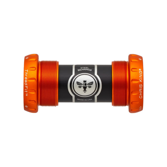 Mechanizm korbowy CHRIS KING ThreadFit 24 68/73mm Ceramic Orange