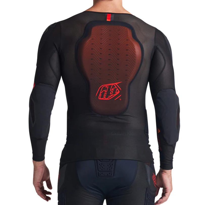 TROY LEE DESIGNS STAGE GHOST D3O Koszulka ochronna z długim rękawem czarna