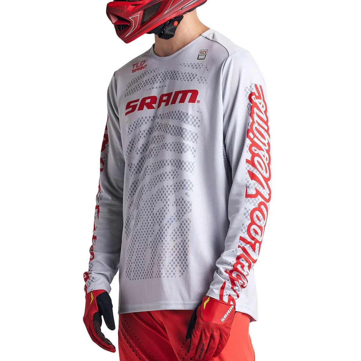 Koszulka z długim rękawem TROY LEE DESIGNS SPRINT SRAM biała