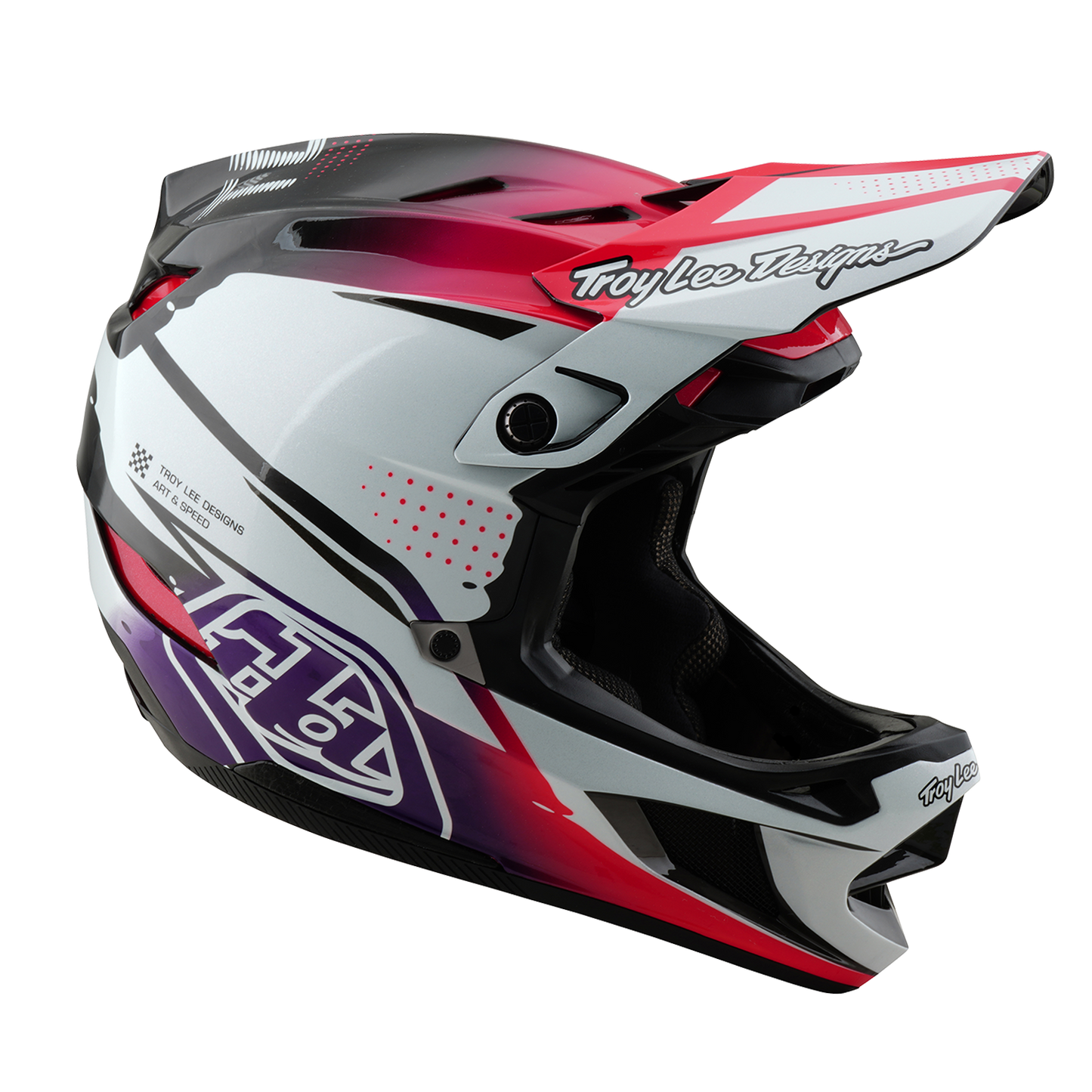 Kask MTB Troy Lee Design D4 CARBON MIPS Drip White