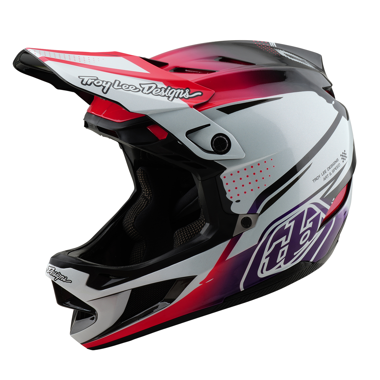 Kask MTB Troy Lee Design D4 CARBON MIPS Drip White