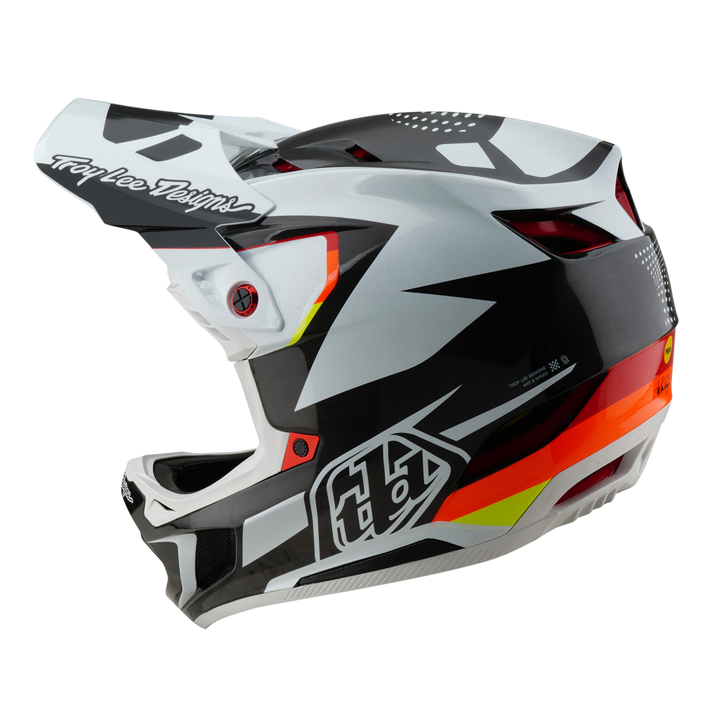 Kask rowerowy Troy Lee Design D4 CARBON MIPS OPTIC czarny