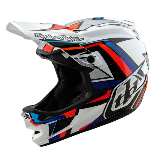Kask MTB Troy Lee Design D4 COMPOSITE FRAMES biały/szary