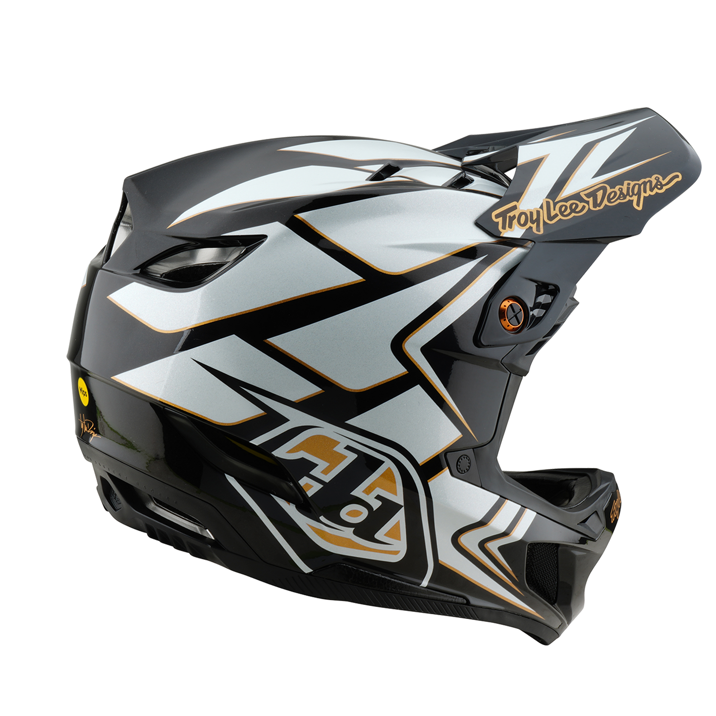 Kask MTB Troy Lee Design D4 COMPOSITE MIPS GHOSTWING biały