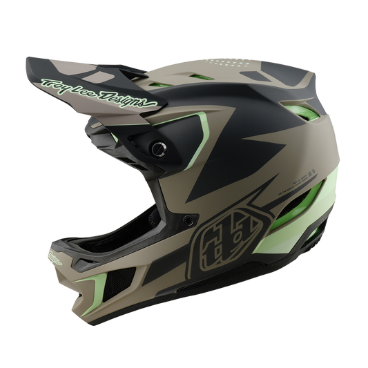 MTB Helmet TROY LEE DESIGNS D4 COMPOSITE MIPS Brown/Black/Yellow