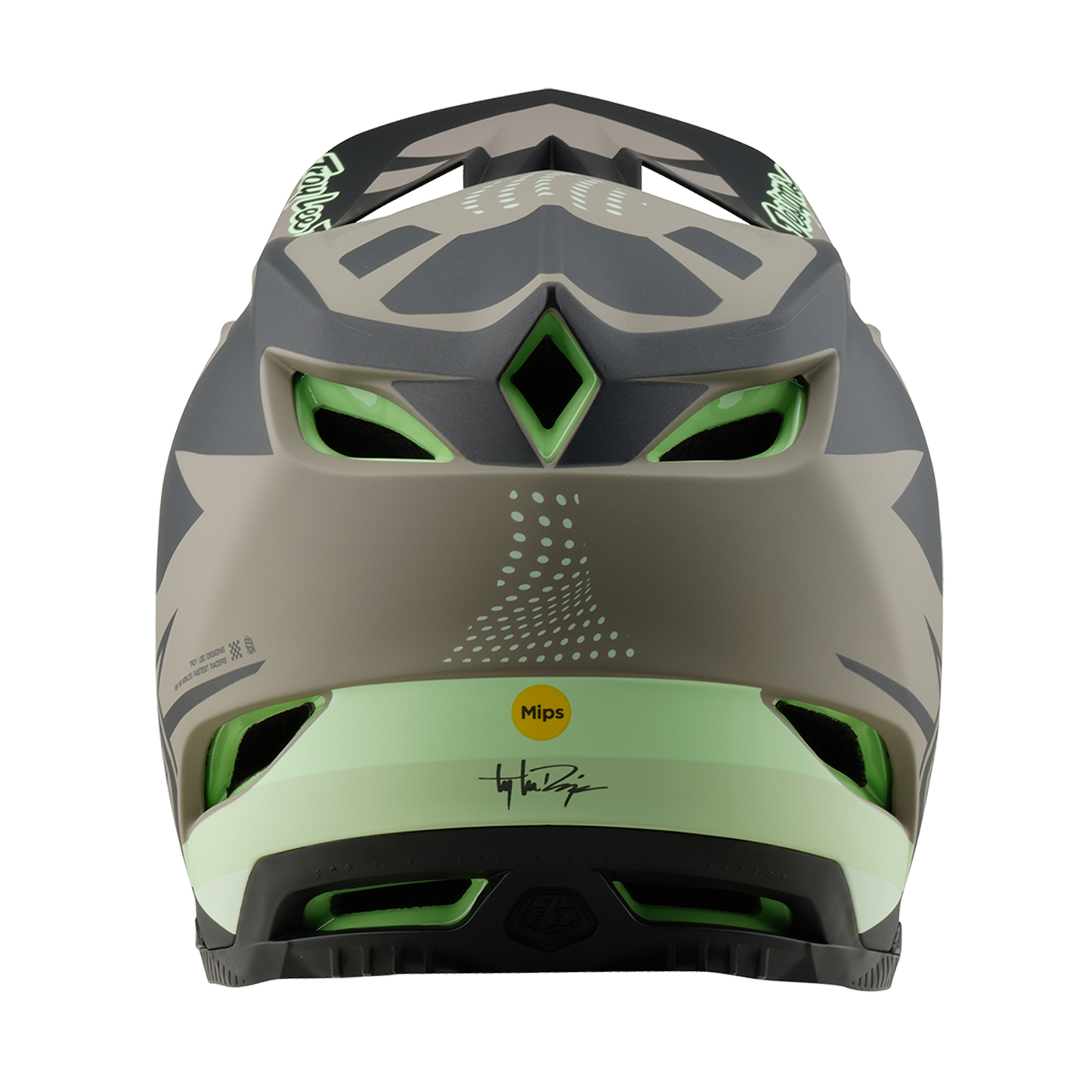 Kask MTB Troy Lee Design D4 COMPOSITE MIPS brązowy/czarny/żółty