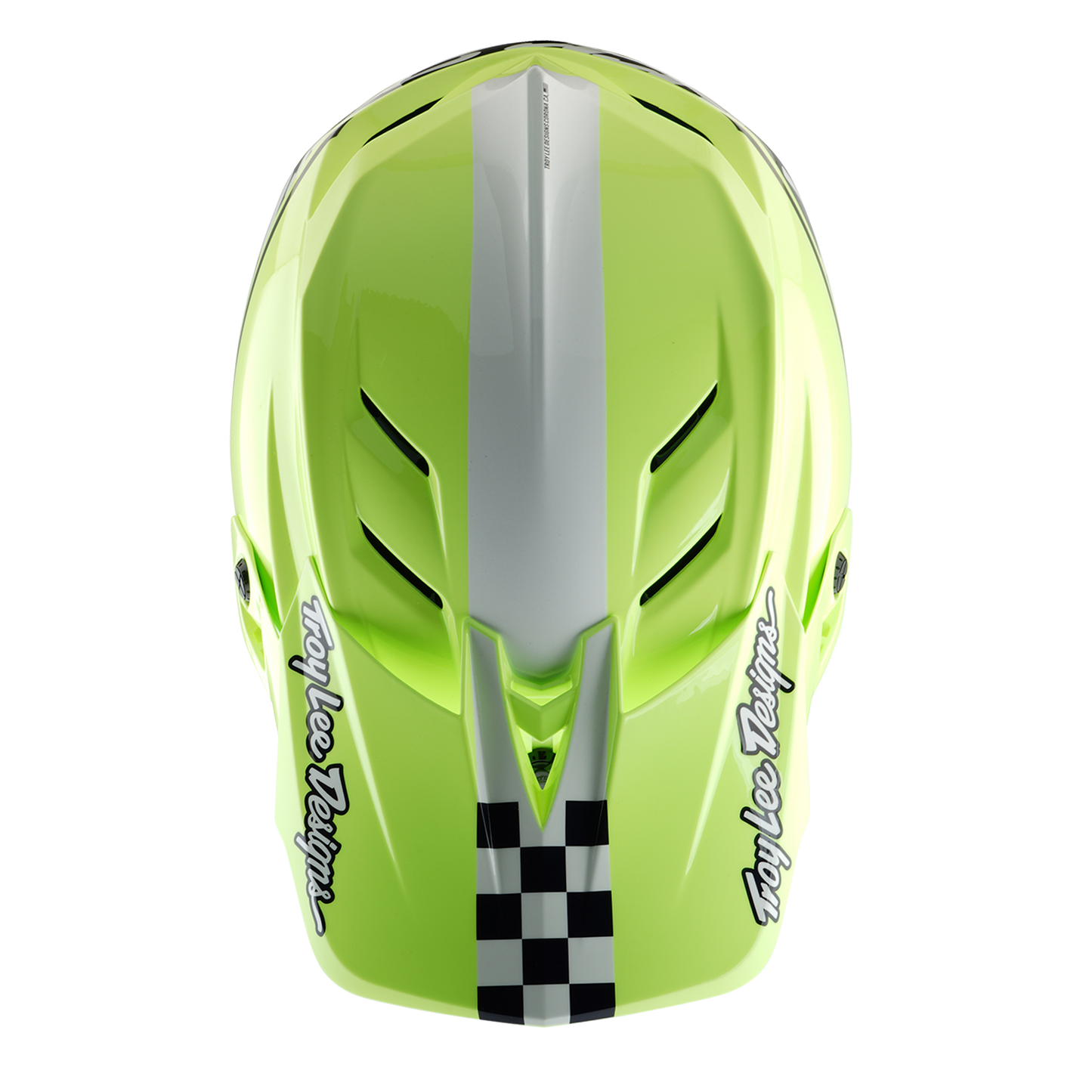 Kask MTB Troy Lee Design D4 POLYACRYLITE MIPS FIFTY 50 żółty/niebieski