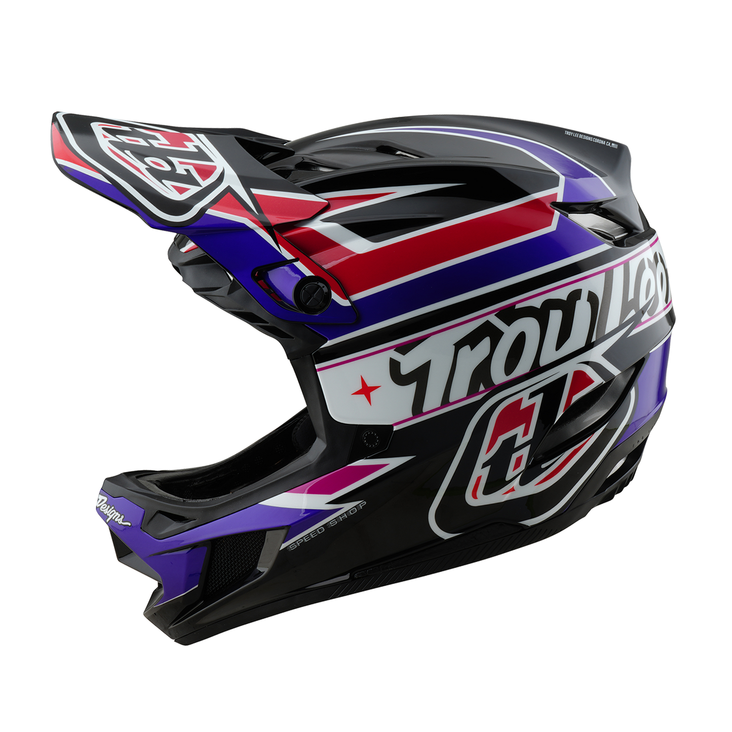 Kask MTB Troy Lee Design D4 POLYACRYLITE MIPS LINEAR czarny