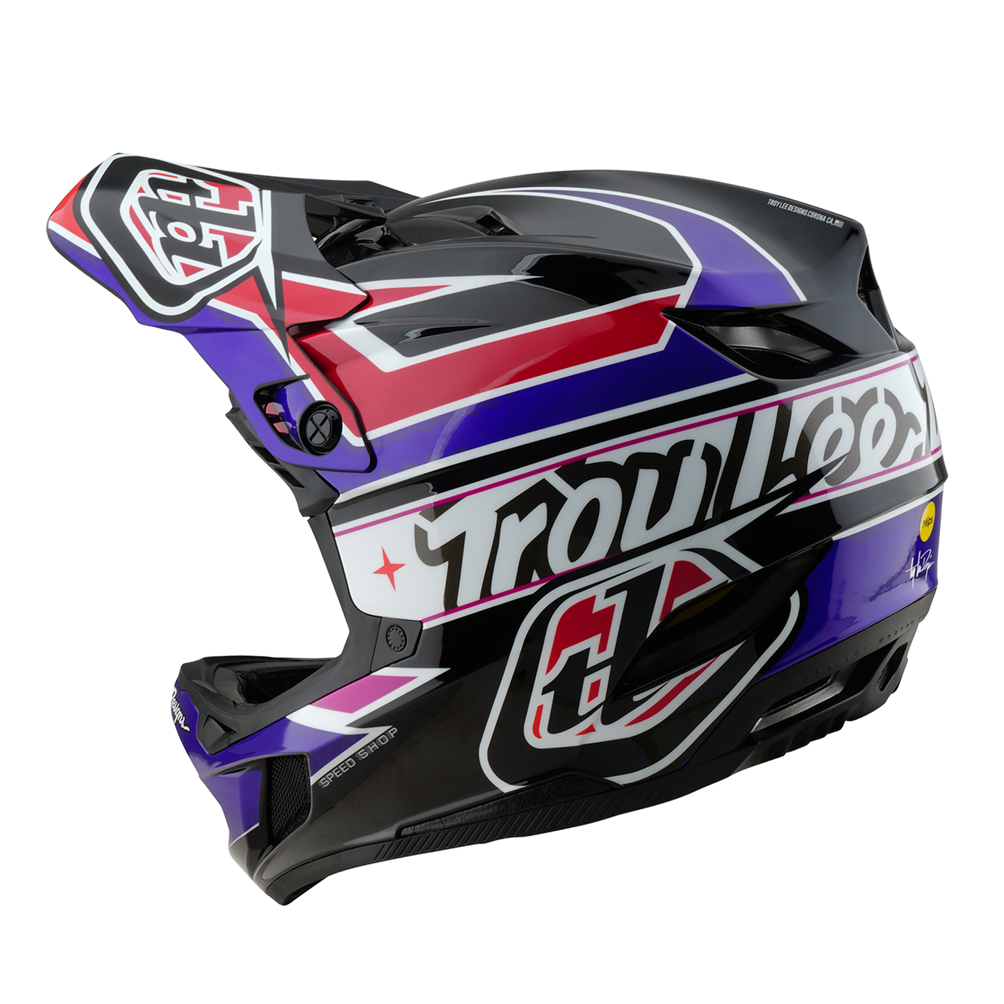 Kask MTB Troy Lee Design D4 POLYACRYLITE MIPS LINEAR czarny