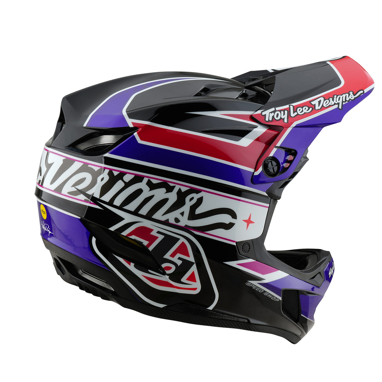 Kask MTB Troy Lee Design D4 POLYACRYLITE MIPS LINEAR czarny