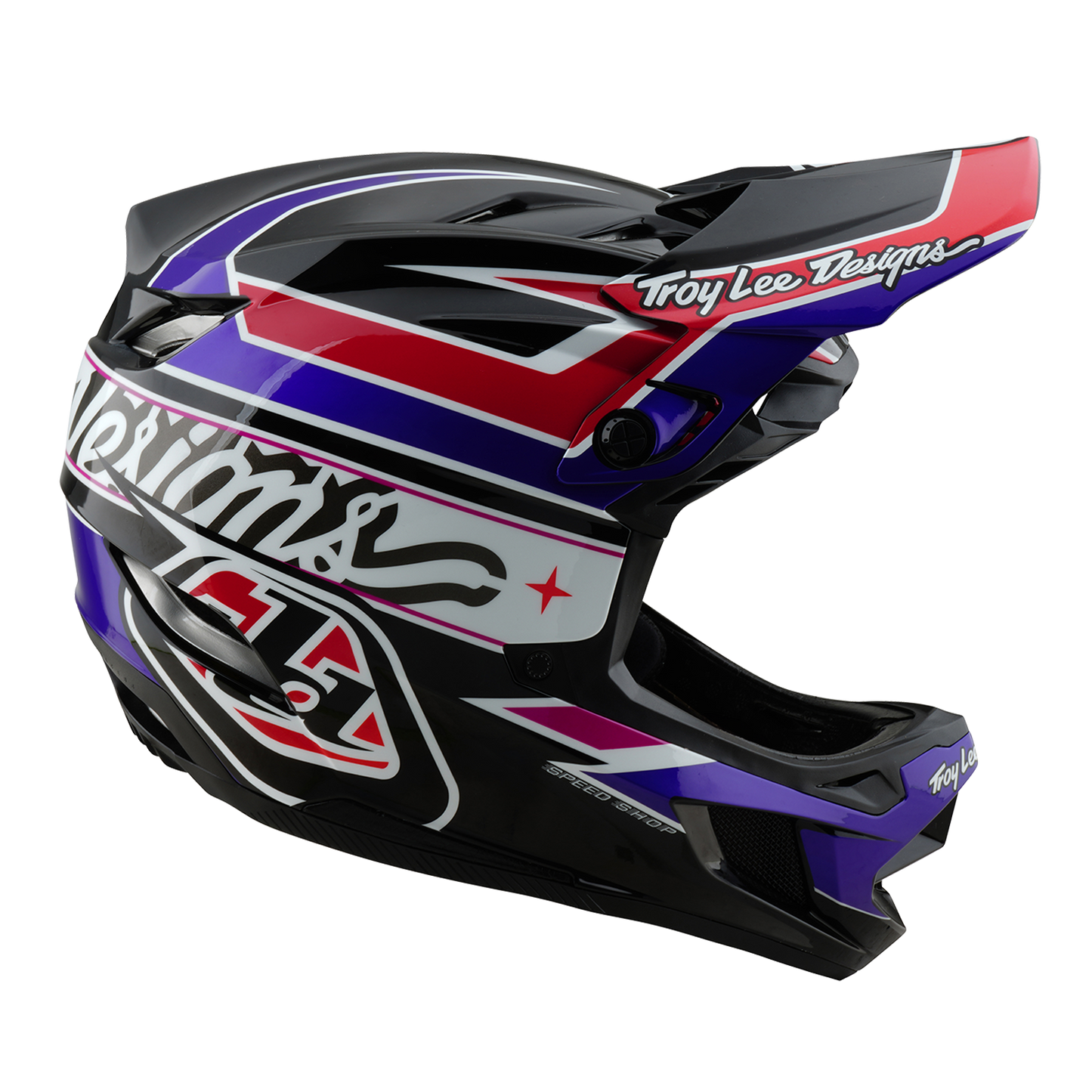 Kask MTB Troy Lee Design D4 POLYACRYLITE MIPS LINEAR czarny