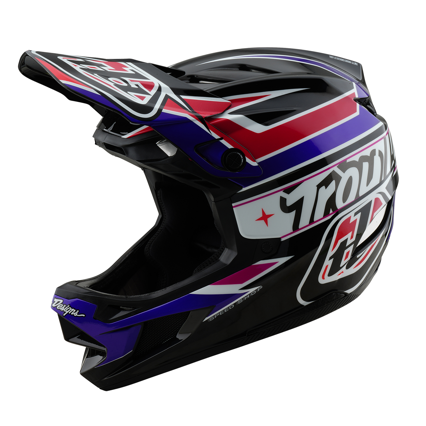 Kask MTB Troy Lee Design D4 POLYACRYLITE MIPS LINEAR czarny