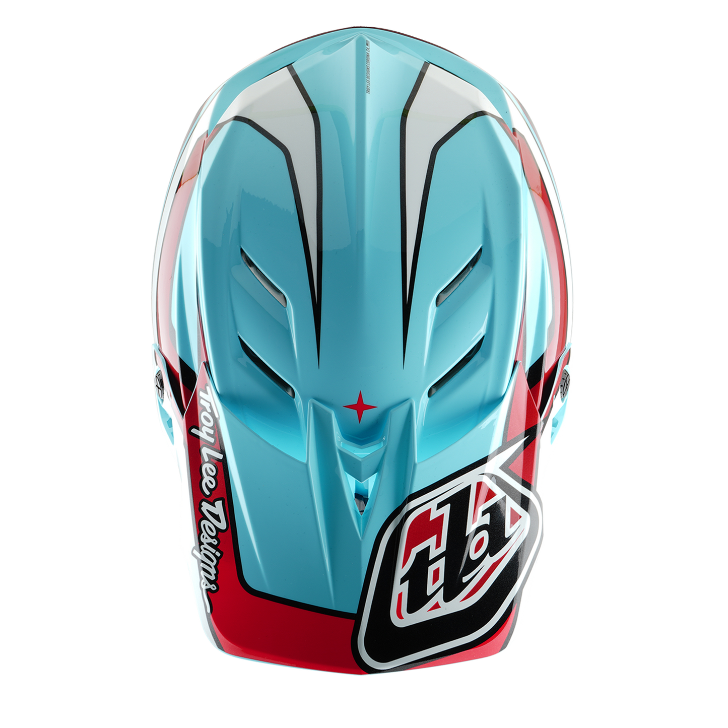 Troy Lee Design D4 POLYACRYLITE MIPS LINEAR MTB Helmet Blue