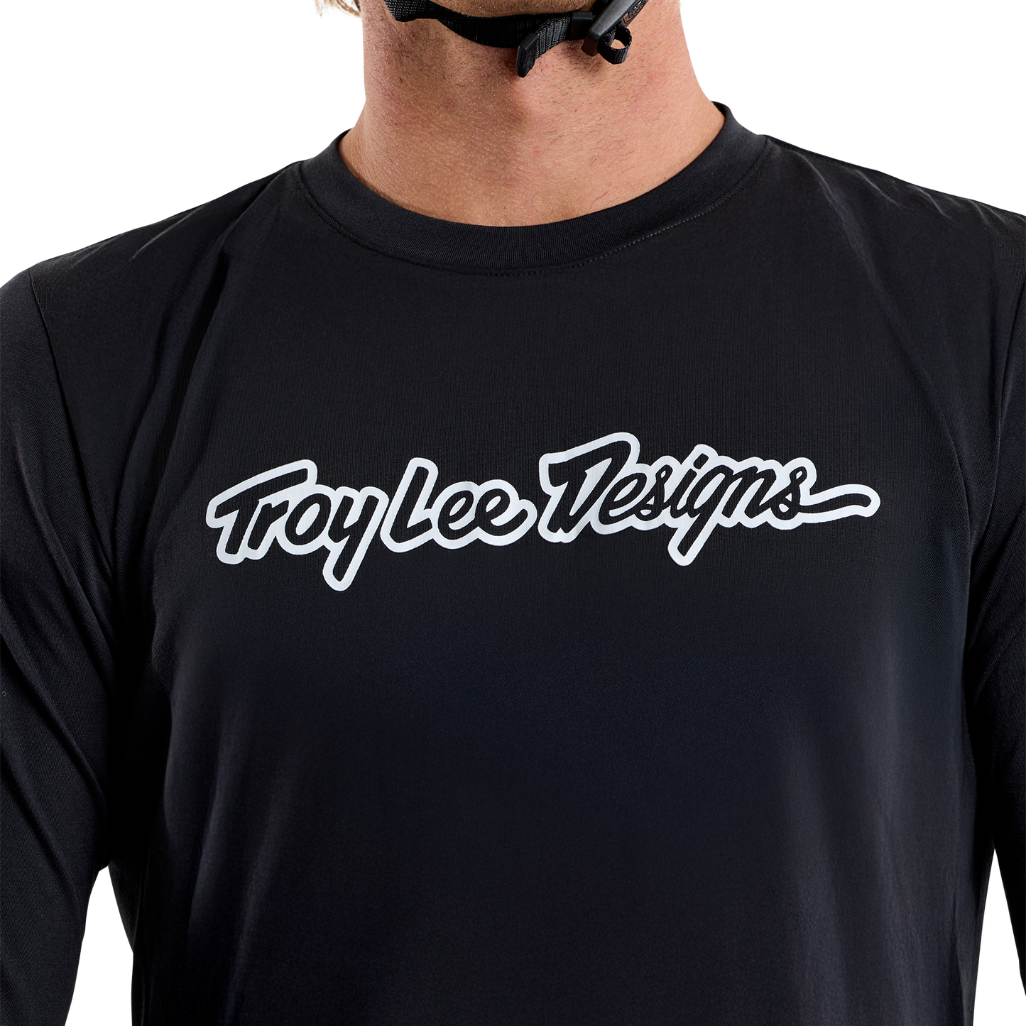 TROY LEE DESIGNS SKYLINE RIDE TEE SIGNATURE Jersey Long Sleeve Black 2025
