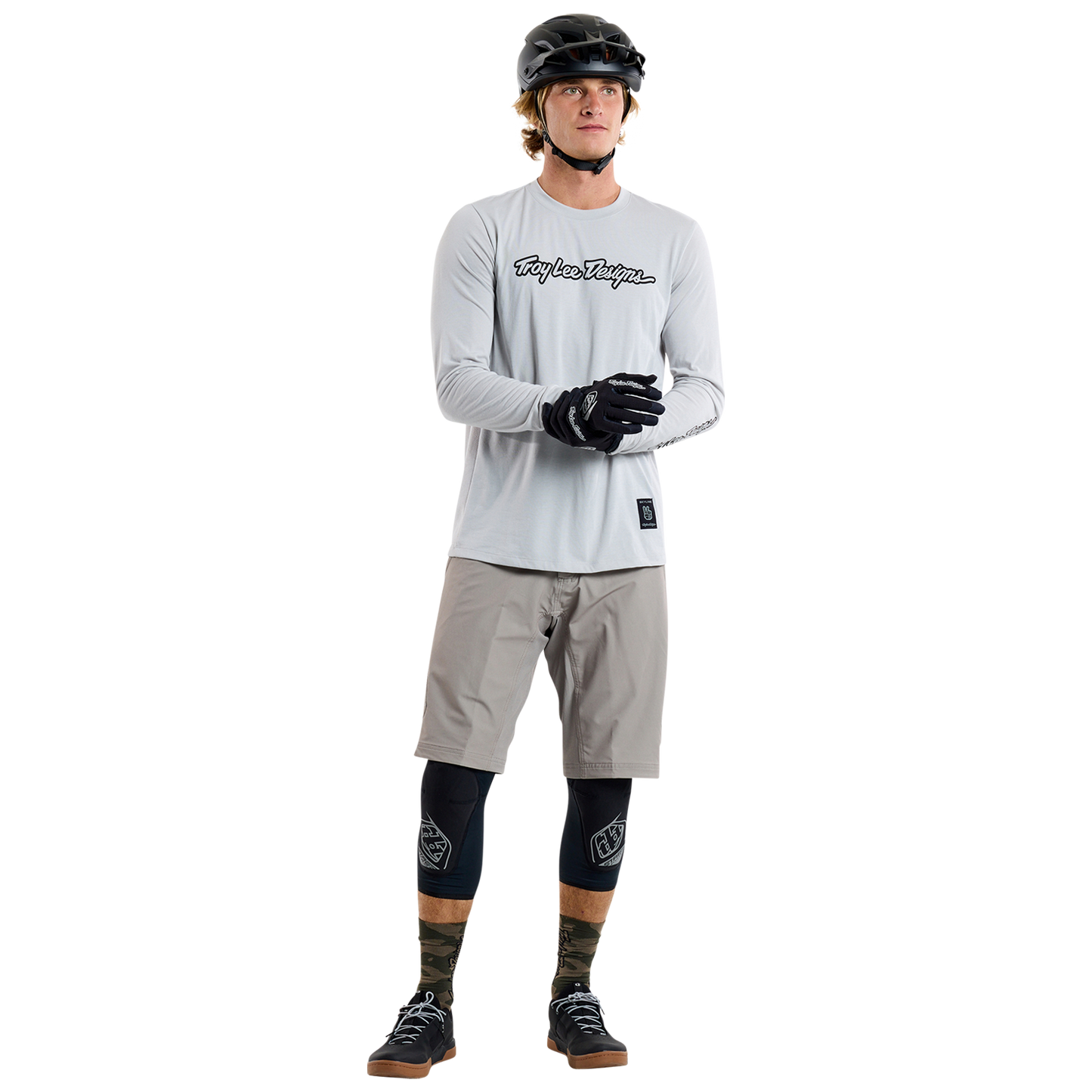 TROY LEE DESIGNS SKYLINE RIDE TEE SIGNATURE Jersey z długim rękawem Grey 2025