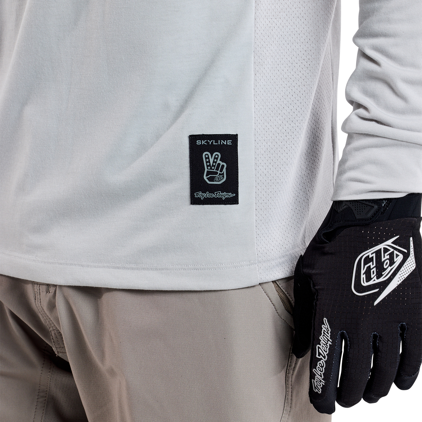 TROY LEE DESIGNS SKYLINE RIDE TEE SIGNATURE Jersey z długim rękawem Grey 2025
