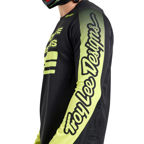 TROY LEE DESIGNS SPRINT Long Sleeve Jersey Black/Yellow