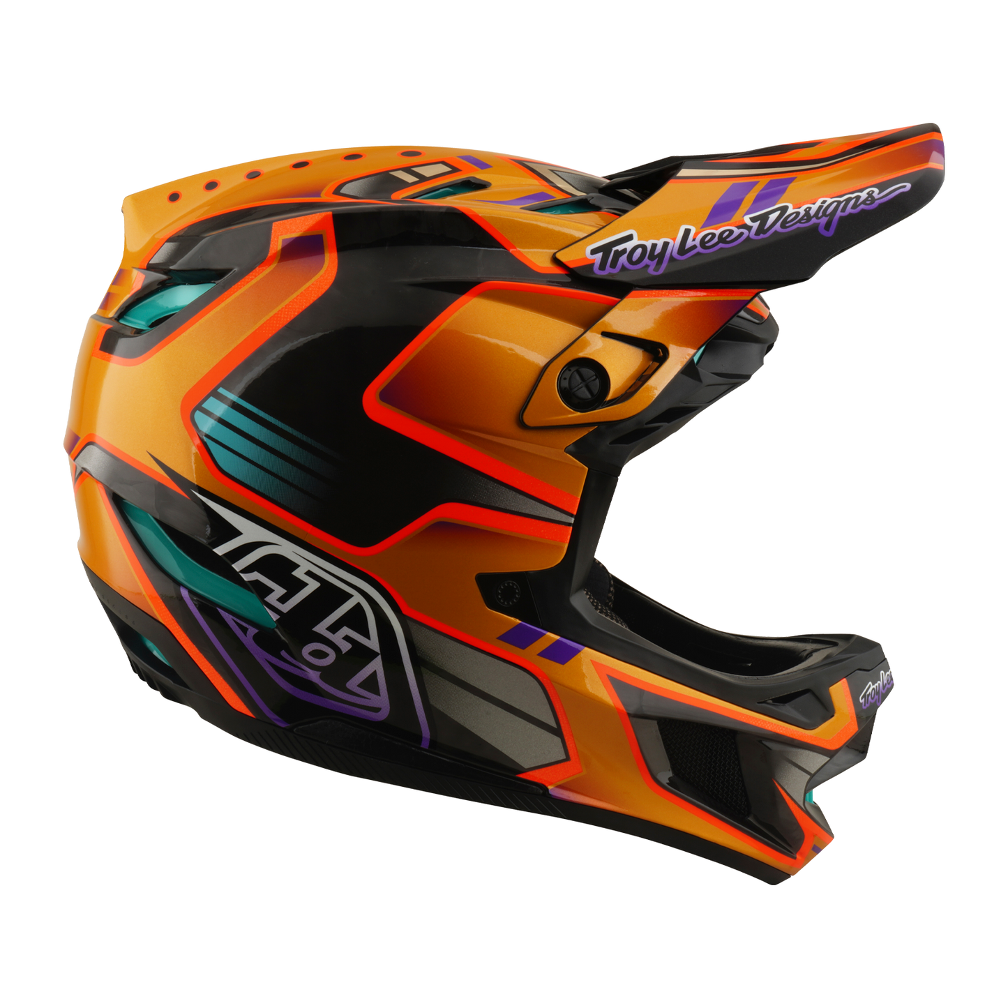 Kask MTB TROY LEE DESIGNS D4 CARBON MIPS Crest Gold