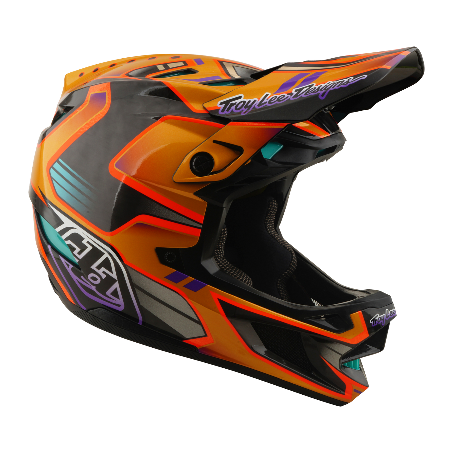Kask MTB TROY LEE DESIGNS D4 CARBON MIPS Crest Gold